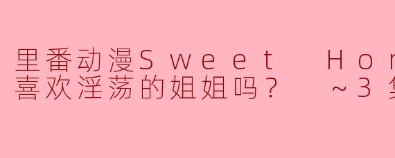 里番动漫Sweet Home ～你喜欢淫荡的姐姐吗？ ～3集全